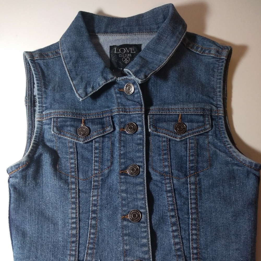 Girls Denim Vest